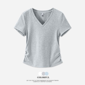 BALENO | V-Neck Short Sleeve Slimming T-Shirt