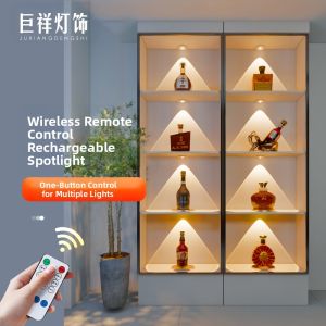 JU XIANG LIGHTING | Charging Remote Control Magnetic Induction LED Light for Wine Cabinet and Display Cabinet