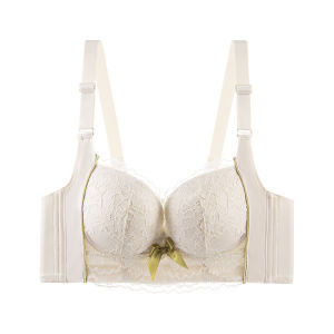 Ultra-Thick 8CM Bra Wireless Bra Womens Underwear Full Coverage Anti-Sagging No Steel Ring Strapless Traditional Style Lace