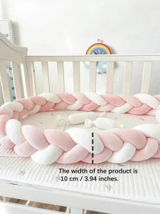 Insular | Baby Cot BumperInfant Bebe Crib Protector Cot Bumper Bumper for Room Deco Bed Braid Baby Bumper Bed Braid Knot Pillow Cushion