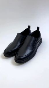 SMITH BLACK |ManNeedMe x ARF| Sepatu Formal Pria Slip On Shoes Pantofel Kantor / PDH / Kerja