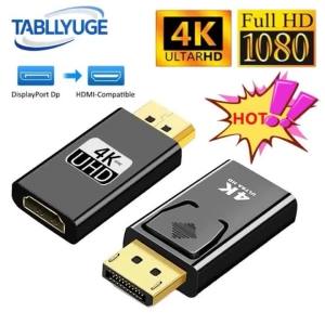 Bộ Chuyển Đổi DisplayPort Sang HDMI 4K/1080P Bộ Chuyển Đổi HD 4K60Hz Cáp Tương Thích DP Sang HDMI Cho Máy Chiếu PC Máy Tính Xách Tay