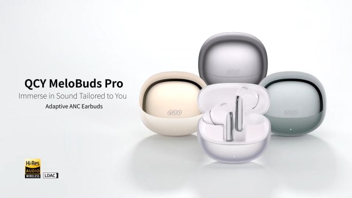 QCY HT08 MeloBuds Pro TWS ANC Earbuds Bluetooth 5.3 Hi-Res LDAC AI ...