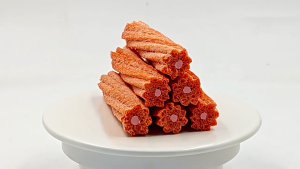 Soft Spiral Teeth Cleaning Sticks for Dogs Fruit & Cheese Filled Dental Chews for Small Dogs Dental Chews