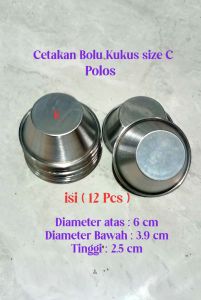 Cetakan Bolu kukus Polos /muffin