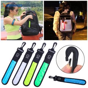 Backpack Reflector Strip Bicycle Hiking Bag LED Reflector Label for Safe Walking And Running at Night Safety Warning Light