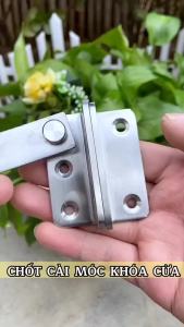 Chốt khóa cửa inox 304 FULL ỐC VÍT then cửa bằng thép không gỉ K01 chắc chắn và bền bỉ - SHOPE-chốt-Ổ Khóa Cửa-chốt