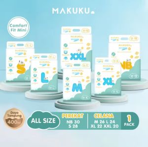 MAKUKU SAPDIAPERS COMFORT FIT NB32 S30 M28 L26 XL24 XXL22