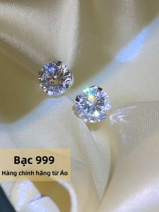 GOOYNN | Mũi Nhẫn Bạc Sterling Bóng Bẩy Không Cần Tháo Khi Ngủ