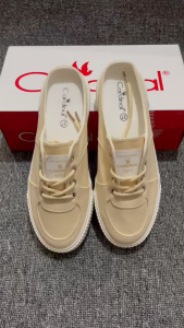 Cardinal Sepatu Sneakers Wanita Slip on Tali WCNCB01754F 12A BETH1 Khaki Bustong Original