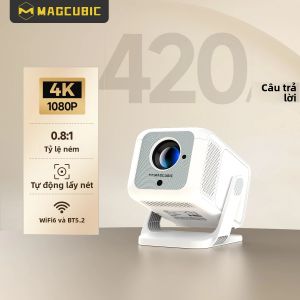 Máy Chiếu Di Động Magcubic 4K HD 1920x1080P 420ANSI Tự Động Lấy Nét BT5.4 Loa HiFi 5W Android 11 Rạp Hát Tại Gia HY310 X