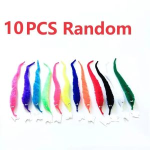 10PC Cool Stuff Fuzzy Worm Magic Toys Children Magic Tricks Games Mischievous Props Cat Wand Toy Boys And Girls Fun for Birthday