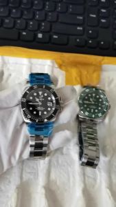 Sapphire Glass Men`s Watch Japan Quartz Movement Ceramics Bezel Stainless Steel Case 50M Waterproof Men Swimming Clock