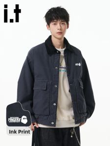 FINGERCROXX | American Street Outdoor Turn-down Collar Cotton Coat Male Casual Loose Jacket Spring