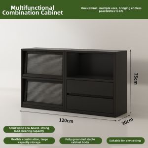 ZHUOHE | Modular Black Storage Cabinet Shelf