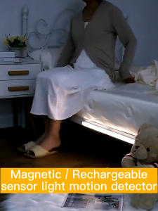 Under Cabinet Kitchen Lights Motion Sensor Dimmable LED Under Counter Rechargeable Wardrobe Indoor Night Lights for Kitchen Shelf Stairs Closet