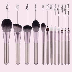 MONLEYTA | Beginners Makeup Brush Set Eye Shadow Blade Eyeliner Cheek Highlight Concealer Nose Shape Full Set Of Brushes Cosmetic Tools