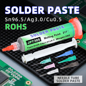 217℃ Lead free high-temperature solder paste Sn96.5Ag3.0Cu0.5 melting point: Enhanced conductivity of needle tube