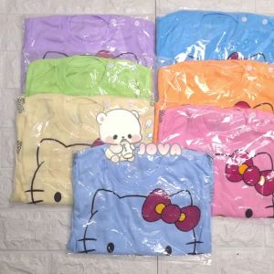 JOVA BAJU TIDUR BAYI PEREMPUAN SETELAN ANAK CEWE LUCU STELAN CEWEK 0 8 BULAN PIYAMA H3LL0 K1TTY