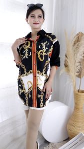 Kemeja Jumbo Cantik New Fashion Bahan Import Halus DG1040