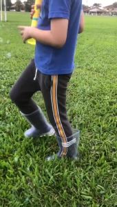 Transparent Kids Rain Boats High Boats. Childrens rain boots PVC transparent non-slip primary school students middle barrel rain boots treasure Big Kidss water shoes fashion waterproof.