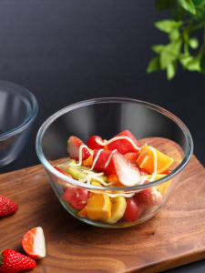 Microwave Safe Borosilicate Glass Bowl Transparent Thickened