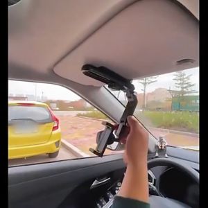 1080° Rotatable Car Sun Visor Phone Holder for 4-7 Inch Cell Phone Car Mount Bracket.