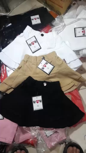 Chân váy kaki xòe tầng có lót lưới bên trong đáng yêu cho bé gái