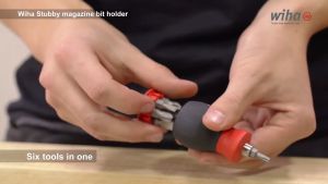 Wiha Stubby Screwdriver with Magnetic Magazine Bit