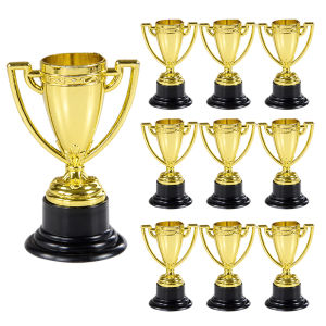 10Pcs Plastic Gold Winner Award Medals Trophy Kids Birthday Party Favors Football Party Sports Game Prize Toys Pinata Filler