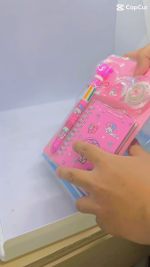Art Kingdom PH 3-in-1 Sanrio Stationery Set | Notebook + Correction Tape + Cute Multi-Color Pen | School Gift Set