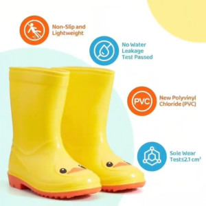 BINLU Rubber Rain Boots for Kids Add1-2Size Cartoon Character Waterproof Colorful Bota for Kids Boy Sale Rain Boots for Kids Rainboots for Kids Rubber Boots for Kids Rubber Rain Shoes Rubber Rain Boots Bota for Kids Anti-Slip Glossy Shoes for Rainy Season
