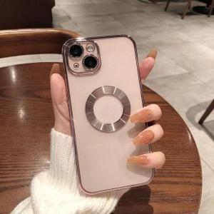 เคสกันกล้อง พร้อมเลนส์กล้อง การชุบด้วยไฟฟ้า Case for iPhone 11 pro max, 12 pro max, 13 pro max, 14 Pro Max, 14plus, 15 pro max, 15promax
