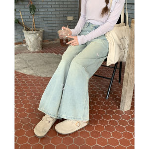 imimtuan | Quần Jeans Màu Sáng Thiết Kế Nơ