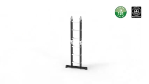 SATAS Tool Heavy-Duty Multi-Function Aluminum Ladder 12/16/20FT - Foldable Adjustable and Durable with Thickened Pedals and Automatic Locking Mechanism