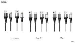 ✅Mẫu Mới✅Cáp Sạc Nhanh Siêu Bền IPhone Android Siêu Bền Hoco X50 Type C Micro USB và truyền dữ liệu dây sạc dài 1m