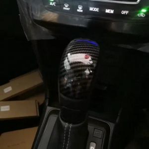 Perodua Bezza Gear Knob Trim Cover Carbon Fiber Black Interior Accessories