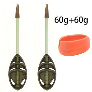 Carp Fishing Method Feeder Fishing Bait Cage with mould Quick Changed Zinc Alloy Bait Cage Suitable for Long Casting Carp Fis