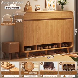 Spacious Modern Entryway Shoe Rack Multiple Layers