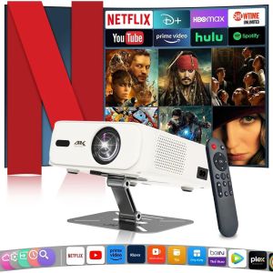 Máy Chiếu Mini 1080P 4K Android 11 Wifi6 Kép Bluetooth 5.0 650ANSI Linh Hoạt 180 Độ ° Máy Chiếu LED Di Động Ngoài Trời Rạp Chiếu Phim Tại Gia