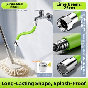 SUNINLIFE | Splash Guard Flexible Hose Extender 1/2 Inch