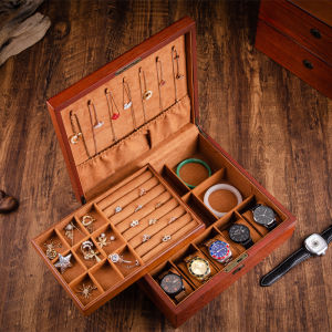 HUIYAXIU | Wooden European-style Multi-layer Jewelry Storage Box