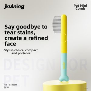 JKULNING | Detangling Tear Stain Black Chin Cat Dog Face Comb