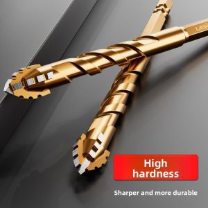 MONLEYTA | German Upgraded Four-Blade Sawtooth Offsets Concrete Special Tile Drilling Ultra High Hardness Dry Drill Head For Brick Wall Wood Stone