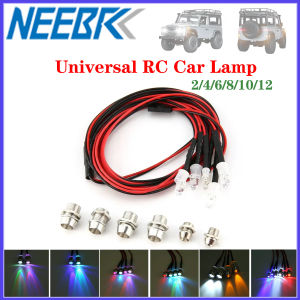 3/5/8/10mm RC LED Light Kit Headlight Taillight Set for 1/10 1/8 1/12 RC Car Crawler Drift Truck TRAXXAS HSP HPI MN99 MN90 Parts