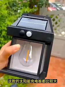 LED ผลิตภัณฑ์ไฟติดผนัง โซล่าเซลล์ บรรจุภัณฑ์กันน้ำ/ฝน 3 ปรับแต่ง ไฟภายนอก กันน้ำ กันฝน แบตทนทาน