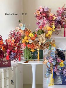 กล่องของขวัญวันตรุษจีนปี 2026 กล่องดอกไม้เทียมสร้างสรรค์ กล่องดอกไม้สด กล่องดอกไม้ปีใหม่ กล่องของขวัญชุบเงิน กล่องของขวัญรูปปั้น