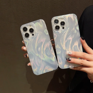 เลเซอร์ IMD หรูหรา เคสโทรศัพท์มือถือ สําหรับ เคส IPhone 11 13 15 16 17 14 12 Pro Max 17 Air 14 15 Plus 11 Pro Max 15 Pro เคสไอโฟน11 ซิลิโคนนิ่ม กันกระแทก เรียบง่าย