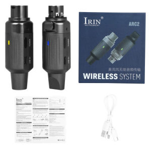 IRIN | IRIN Wireless Microphone System ARC2 UHF Multi-Channel Transceiver 1-to-Many Uncompressed Audio Transmission 5.5-Hour Battery