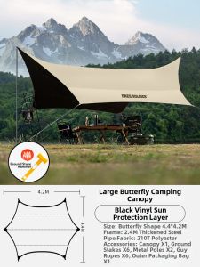 Free Soldier | Outdoor Silver Coated Waterproof Sunproof Tent